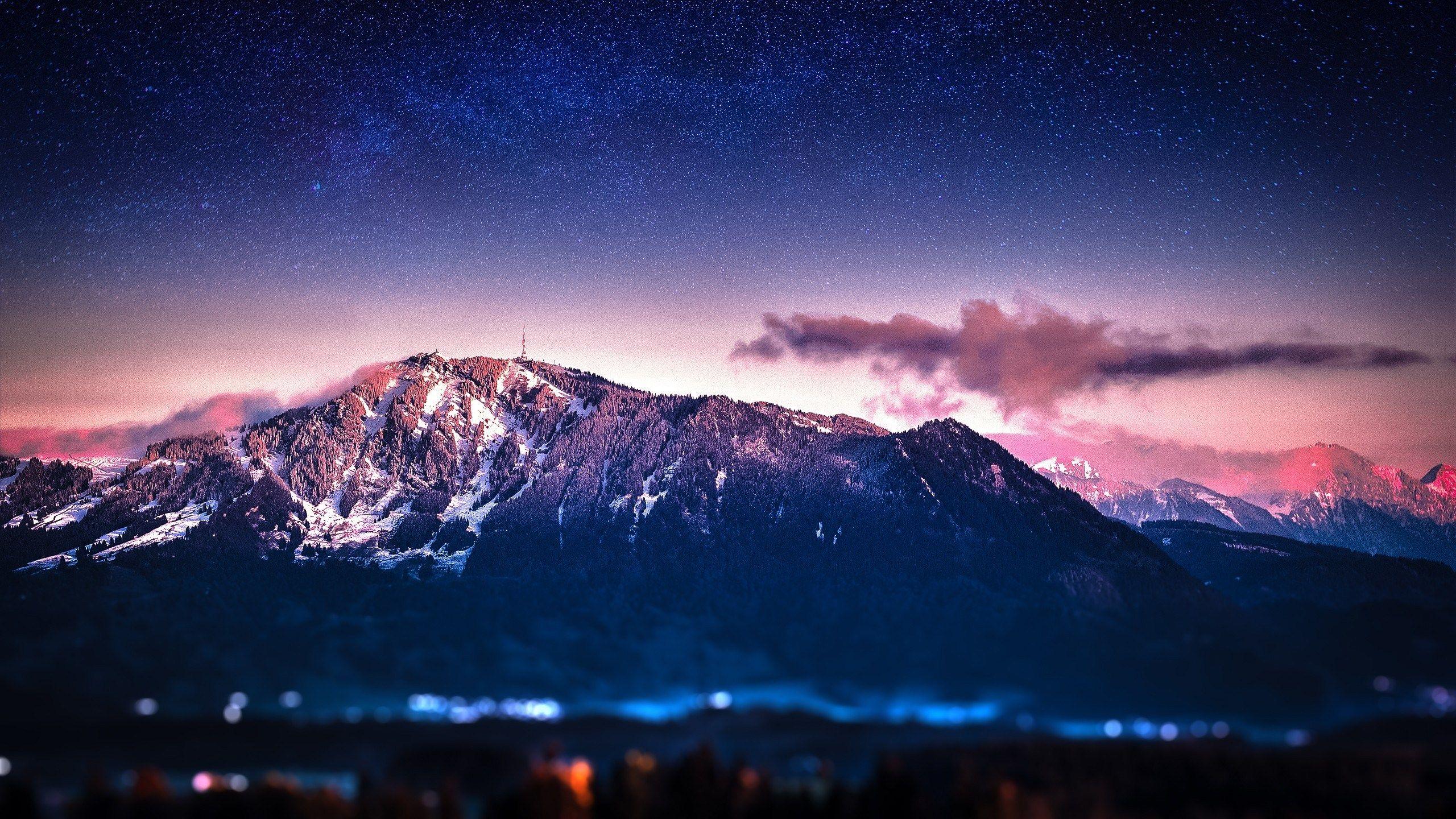 Free Night Mountain Image at Landscape Monodomo