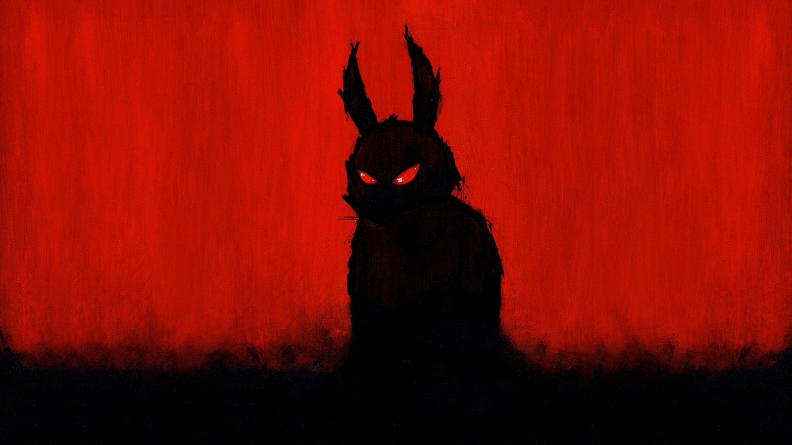 Download 1600x900 Dark, Scary, Creepy, Rabbit, Evil, Dark Theme