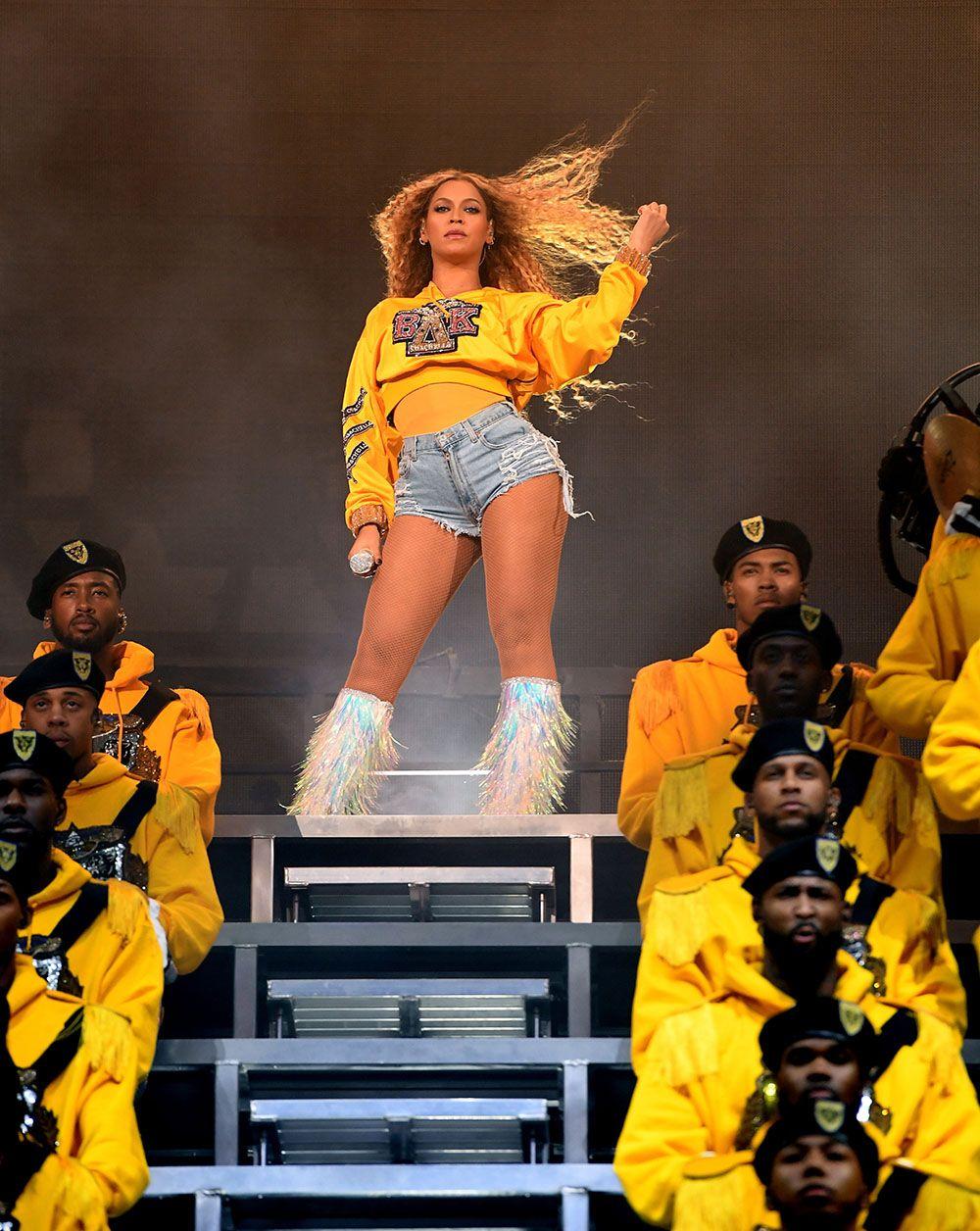 Beyonce performs at 2018 Coachella Valley Music And Arts Festival