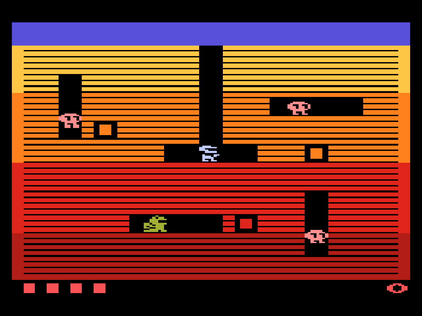 Atari 2600 Dig Dug Wallpaper