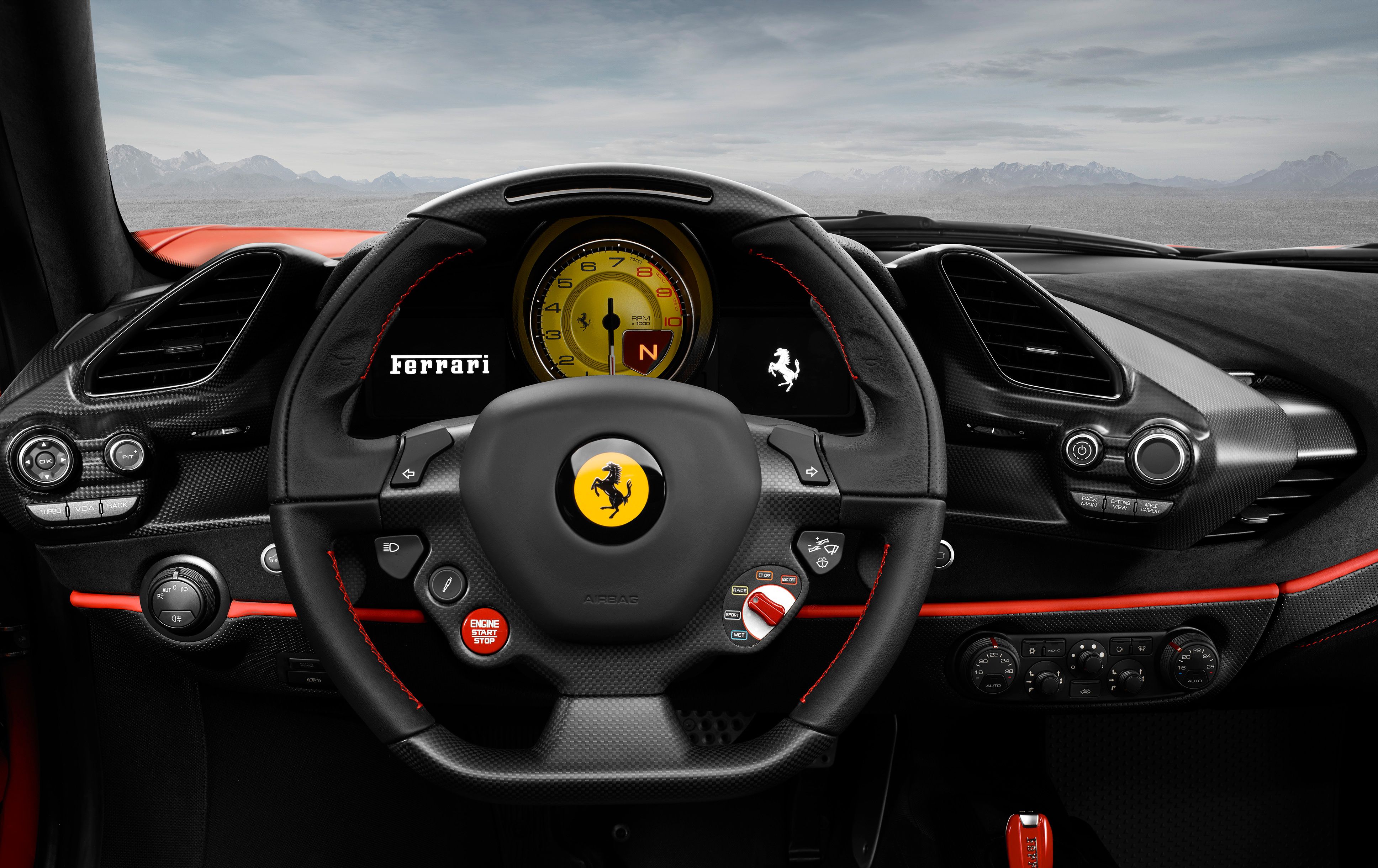 Ferrari 488 Pista Front Panel HD Cars, 4k Wallpaper, Image