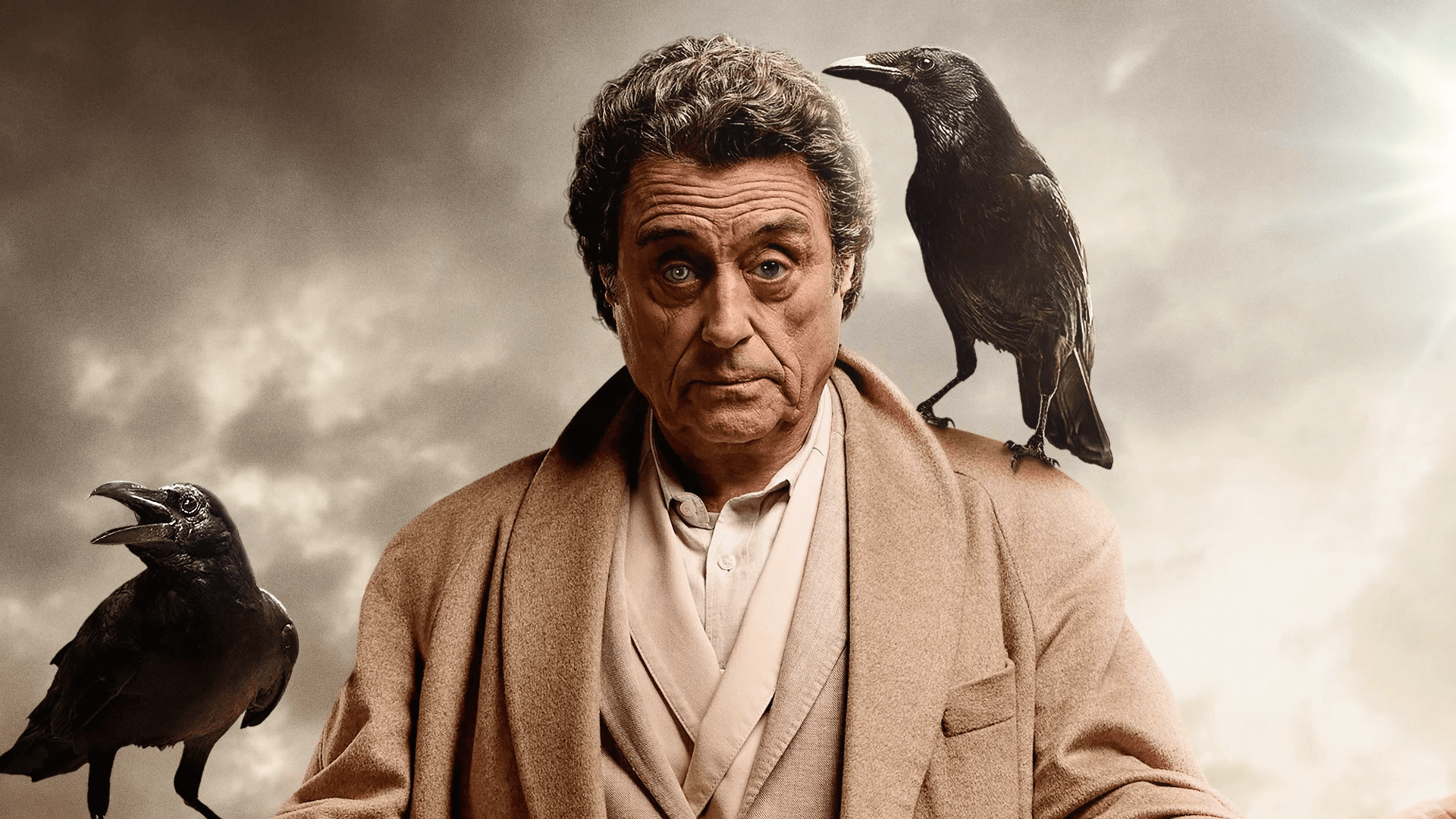 American Gods Mr Wednesday and Crows HD Wallpaper
