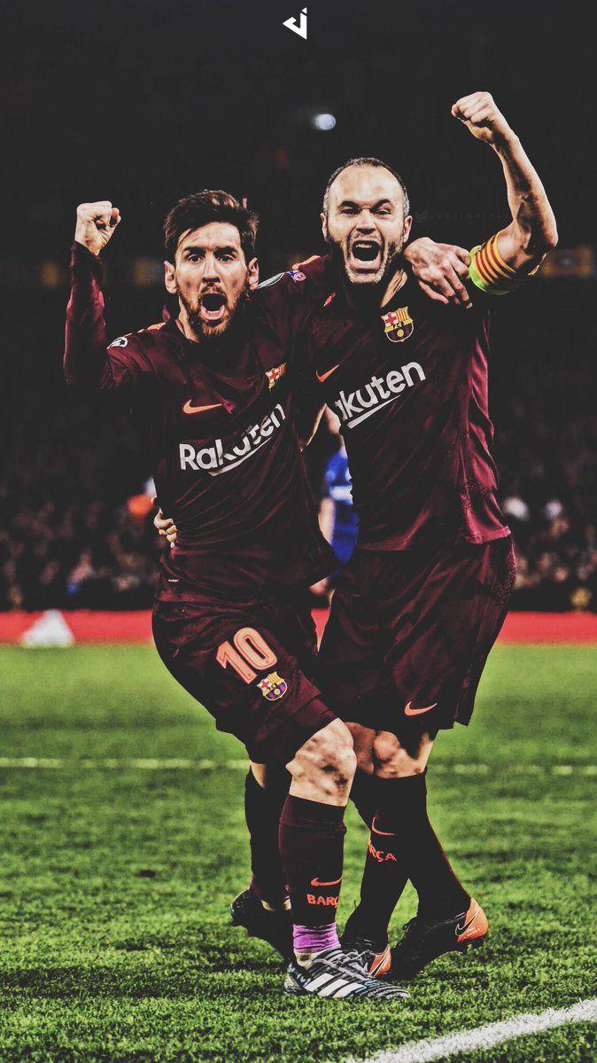 FC Barcelona. Leo Messi & Andrés Iniesta • Lock