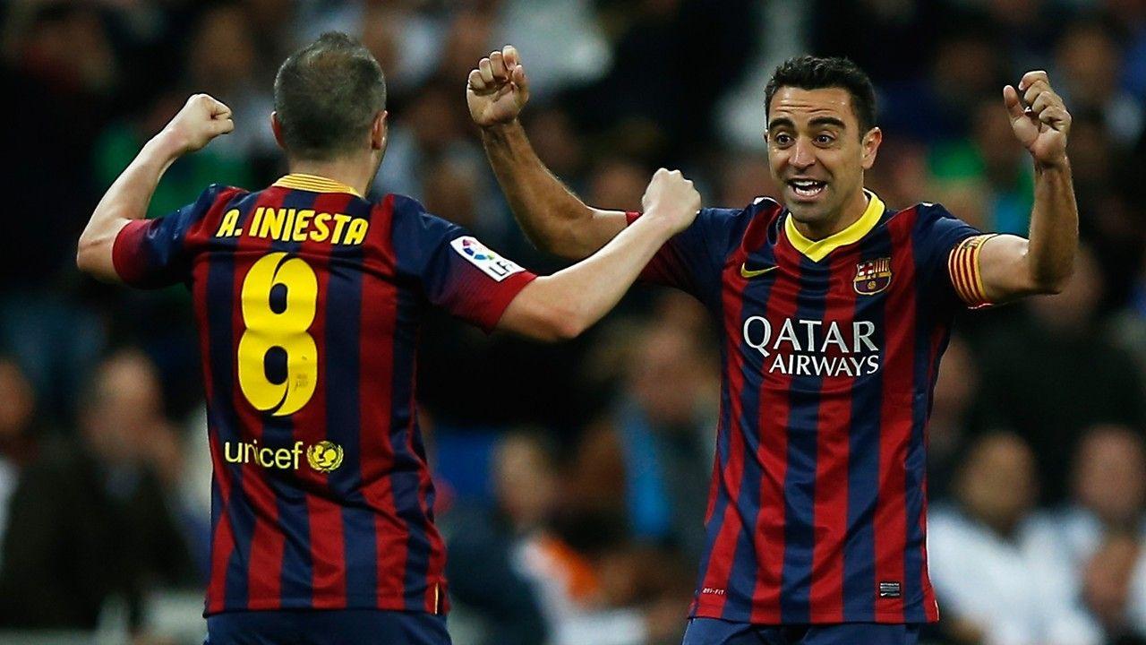 Barcelona's Andres Iniesta pays tribute to teammate Xavi