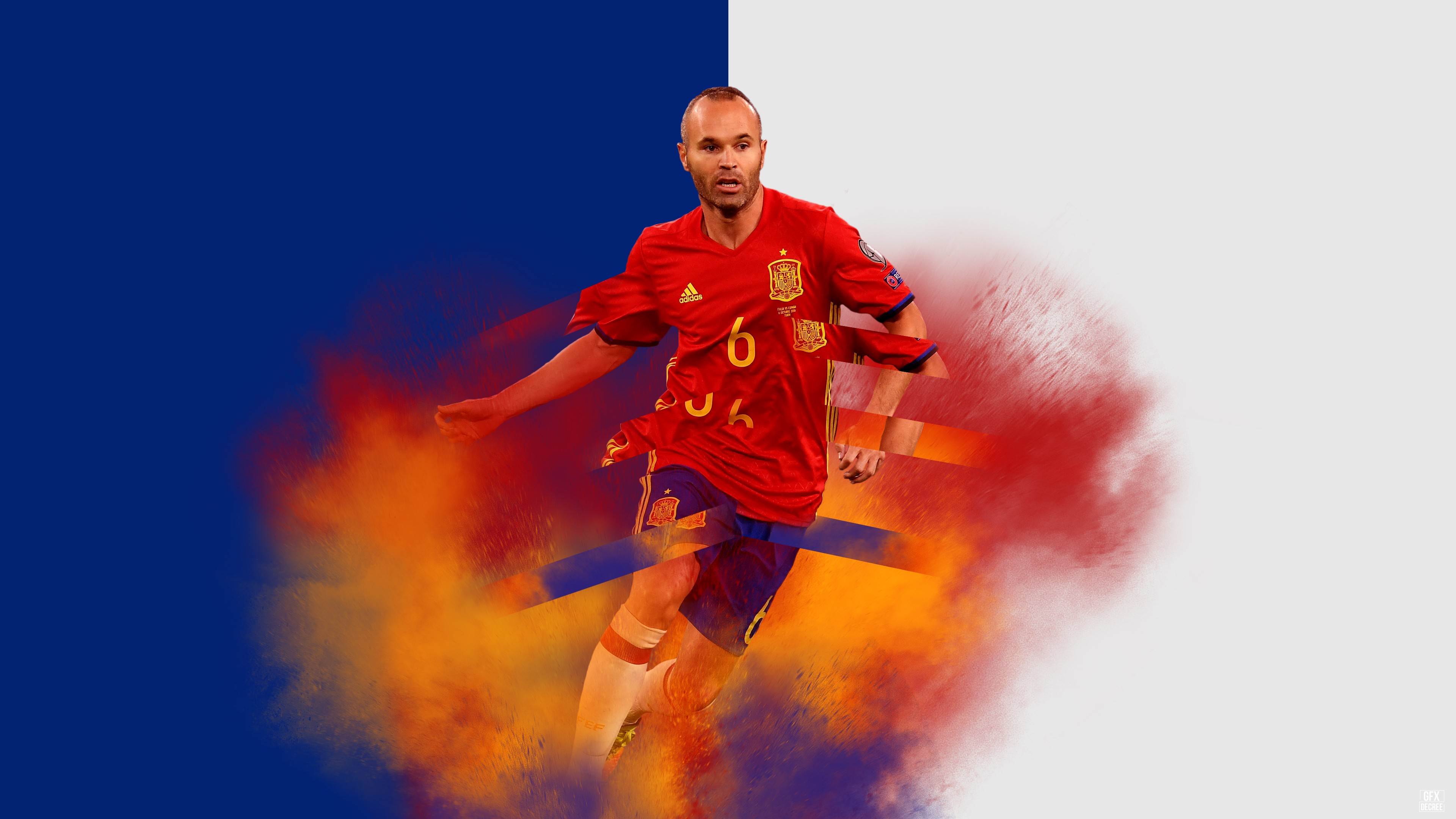Iniesta FC Barcelona Wallpaper