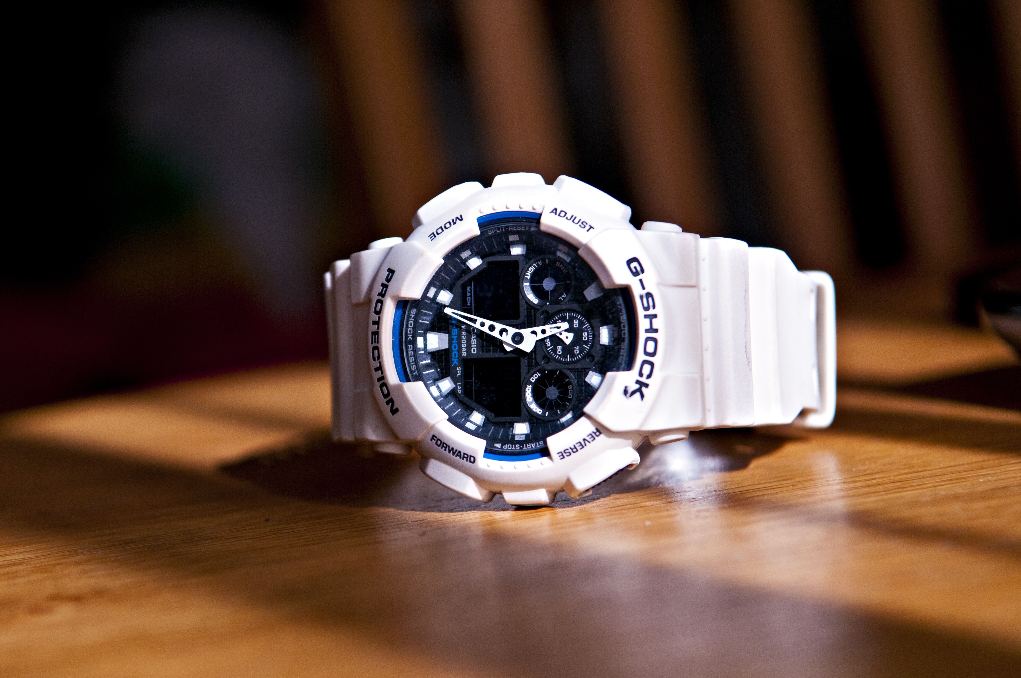 white g shock casio chronograph watch free image