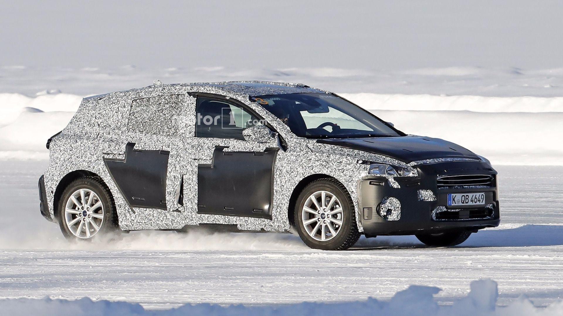 Ford Focus prototype aka 'Paul' spied ice skating