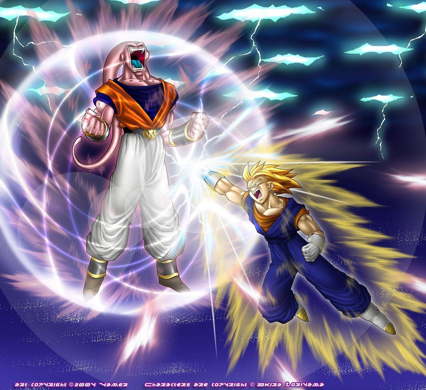 Wallpaper Majin Boo vs Vegetto. Wallpaper Dragon Ball Z