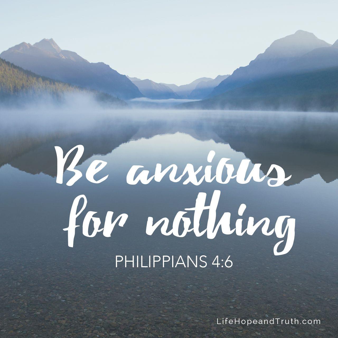 Philippians 4:6.