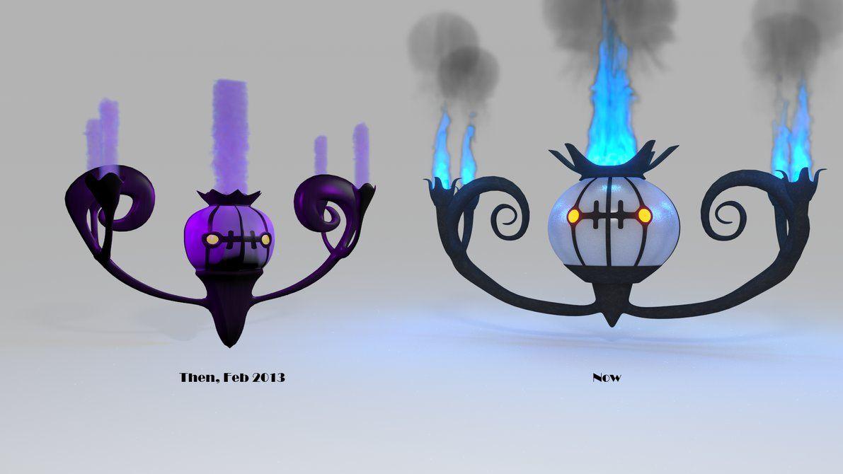Chandelure Then and Now by alewism.