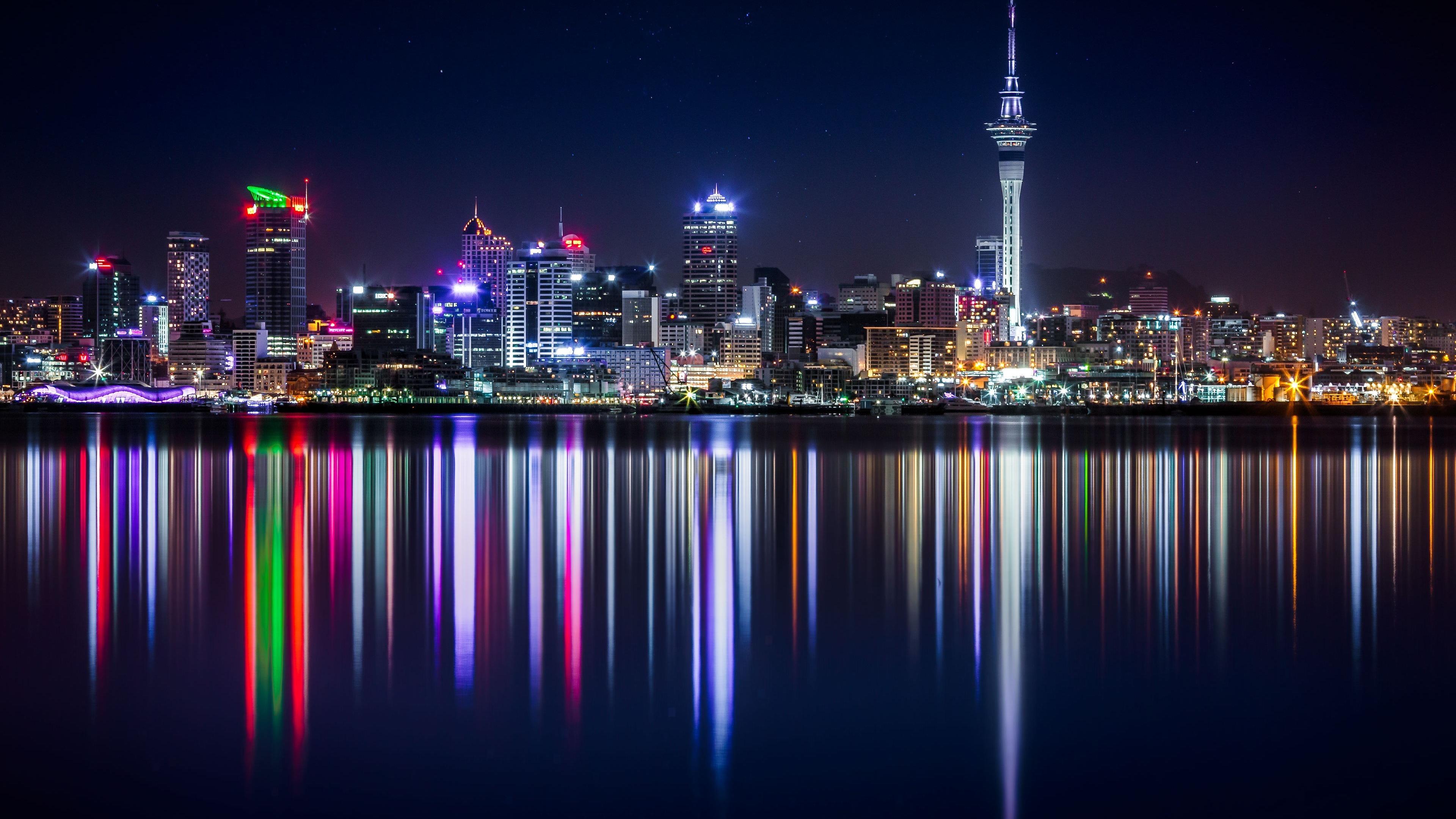Auckland At Night Wallpapers