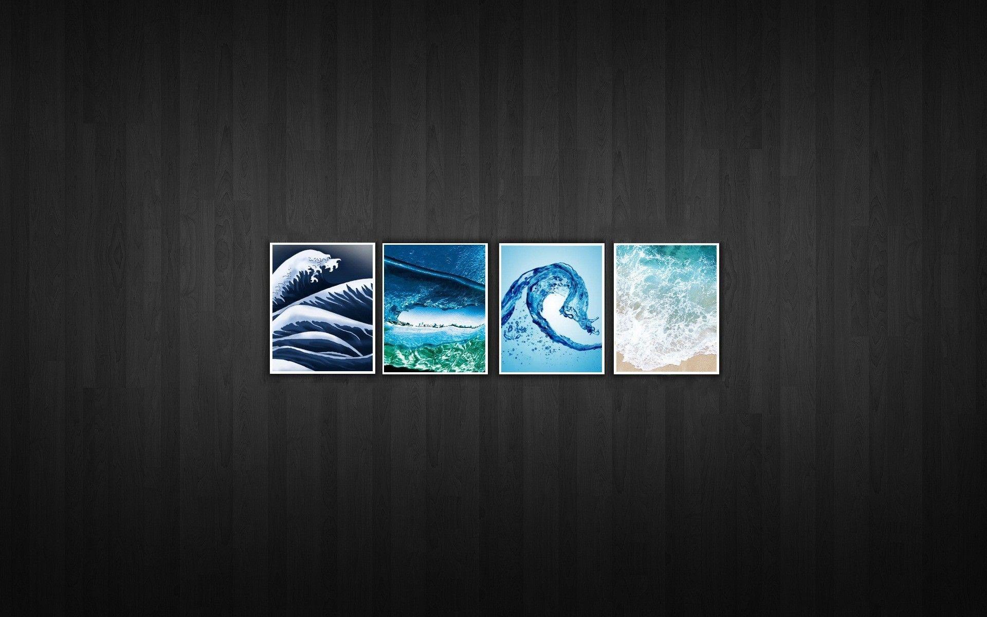 Four elements wallpaper. PC