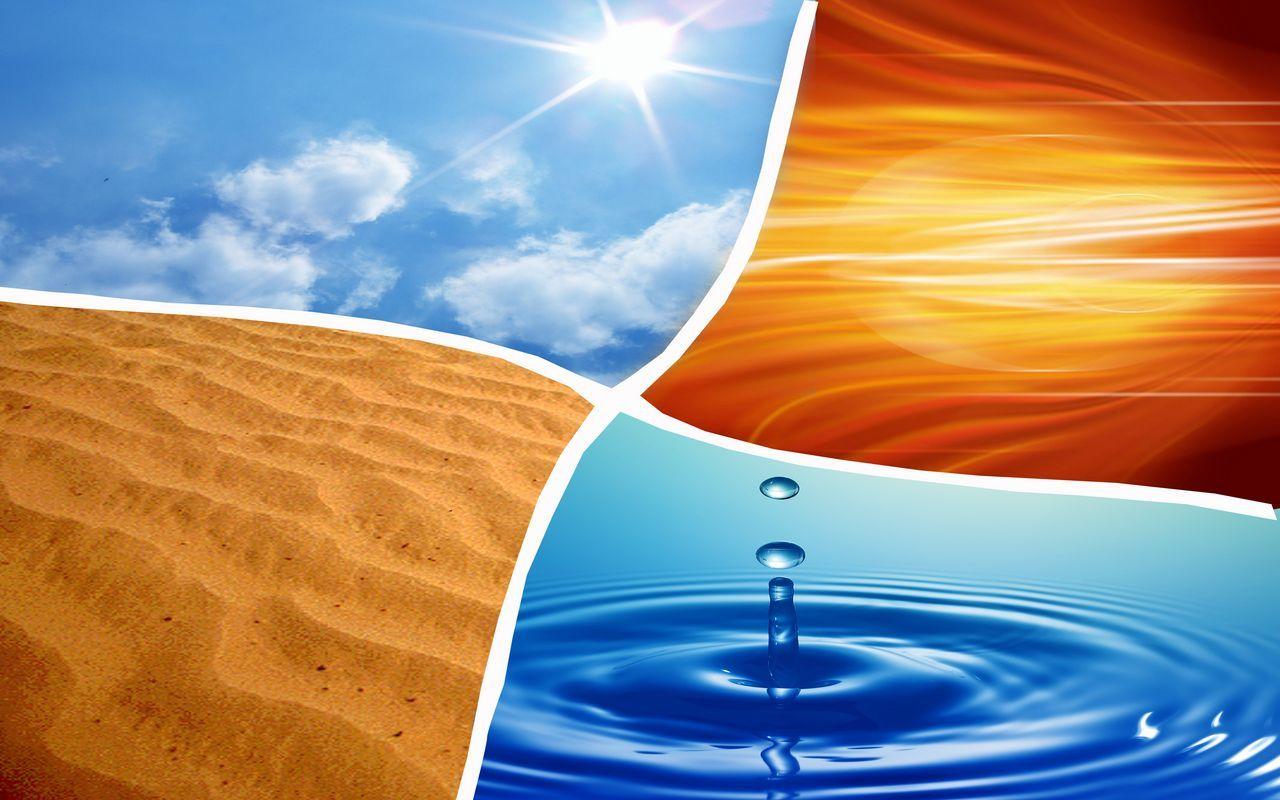 The Four Elements image air, fire, earth, water HD wallpaper