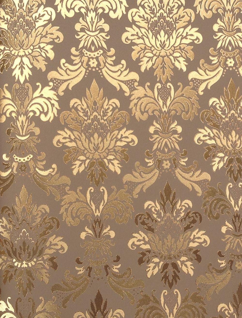 CY222 Gold foil wall paper, Chinese style vinyl wall paper, Luxury