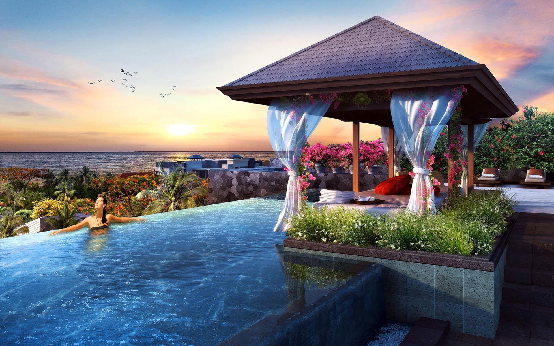 Beautiful Resorts in Bali Travel wallpaper. Best Place in The World