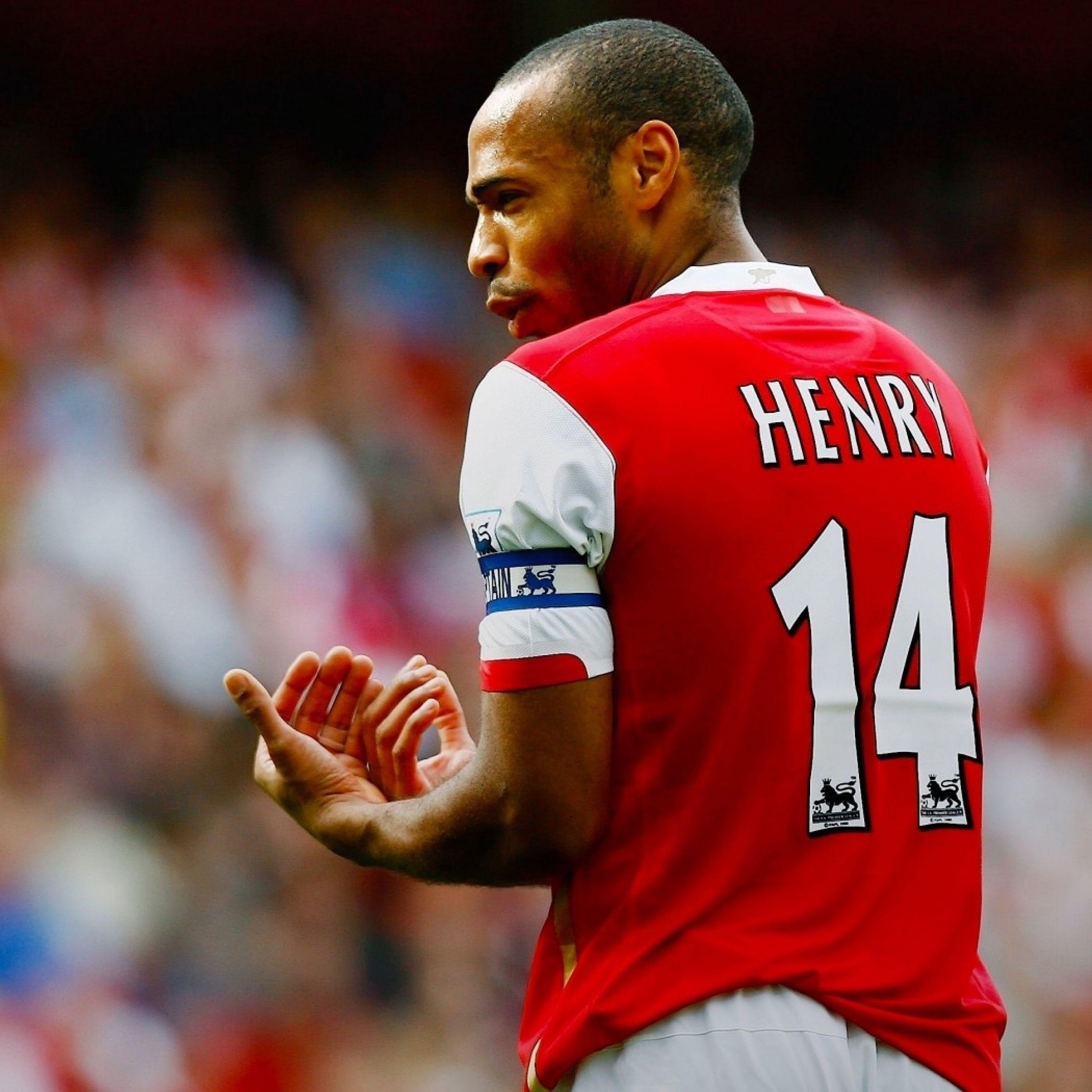 Download Wallpaper 2732x2732 Thierry henry, Henry, Arsenal, England