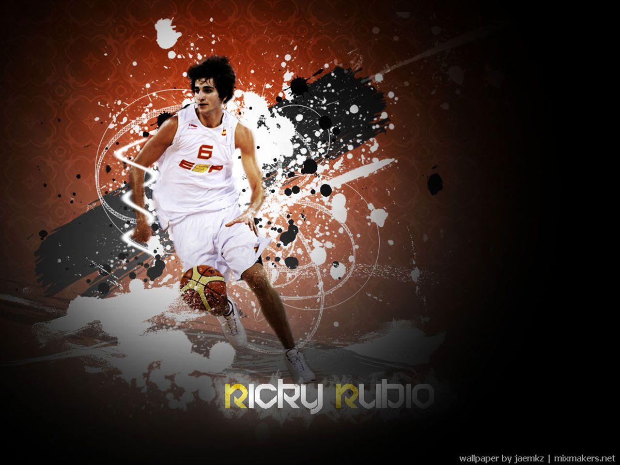 Ricky Rubio es un muy popular básquetbol jugador. Welcome to