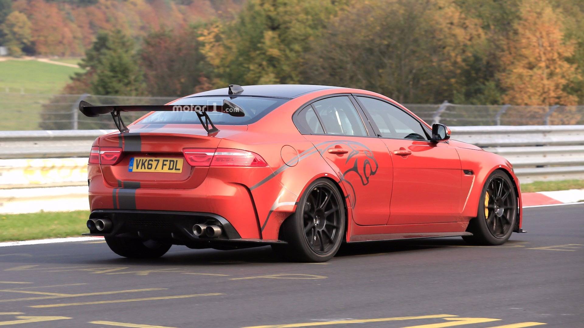 Jaguar XE SV Project 8 Seen In Action Attacking The Nürburgring