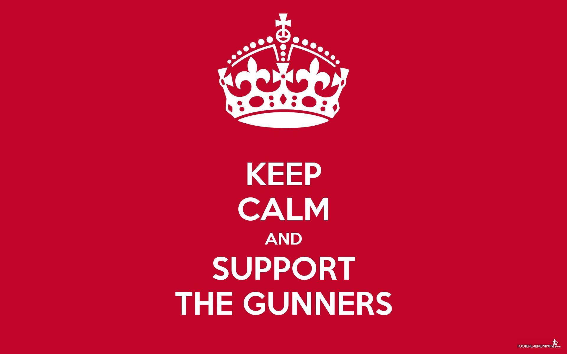 Keep Calm And Support The Gunners Wallpaper: Players, Teams