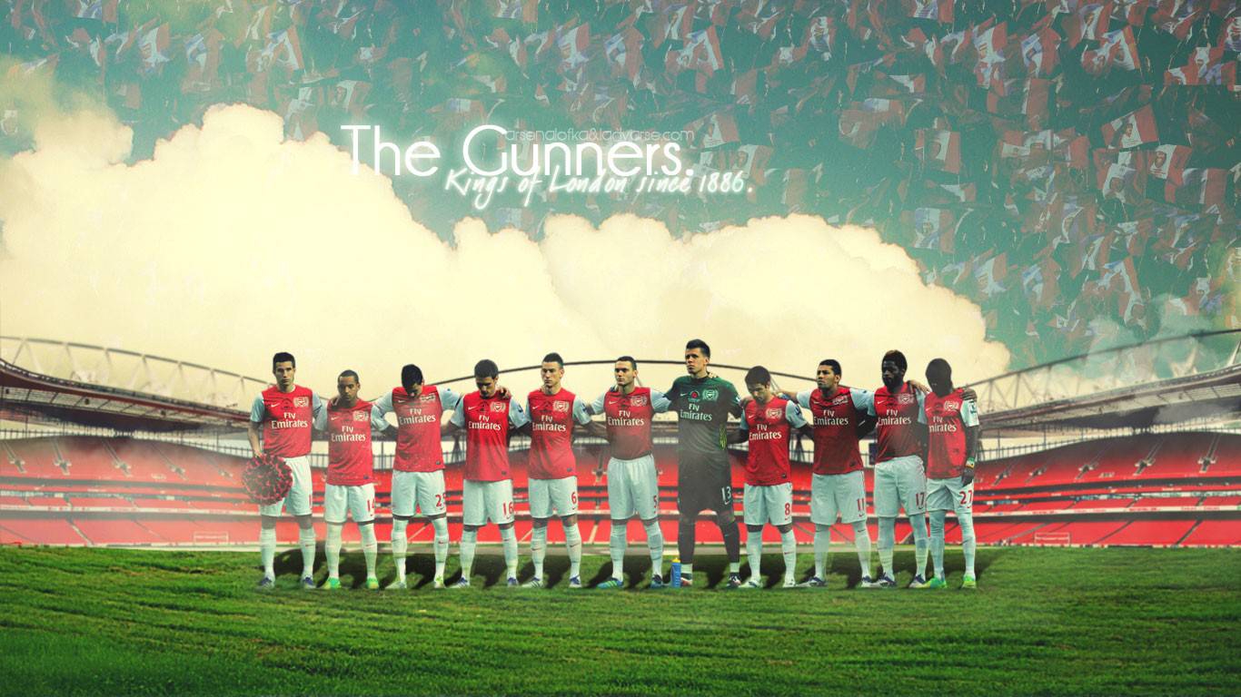 Arsenal F.C. Gunners Squad Wallpaper HD Wallpaper