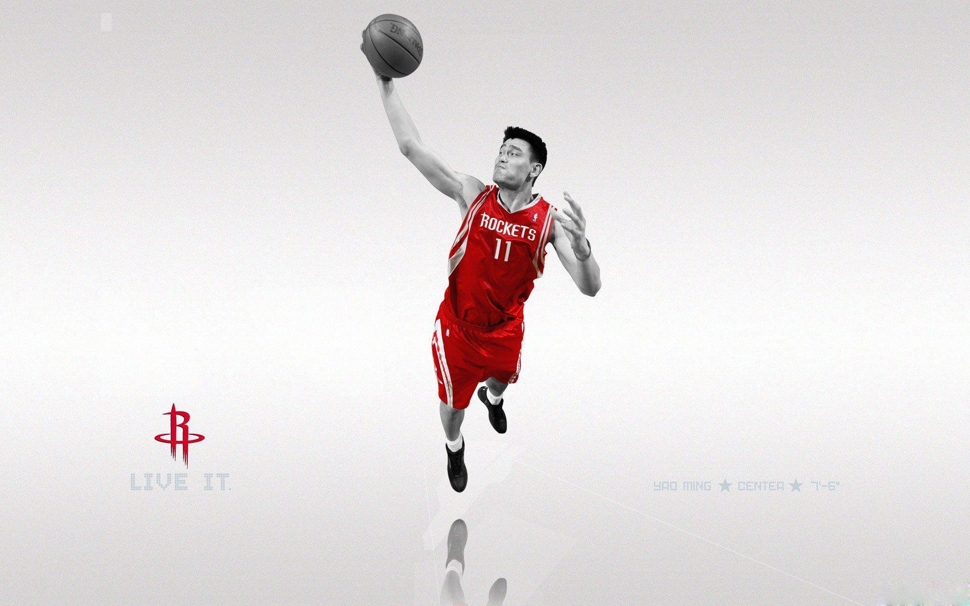Nba Basketball Yao Ming Houston Houston Rockets Rockets Sports