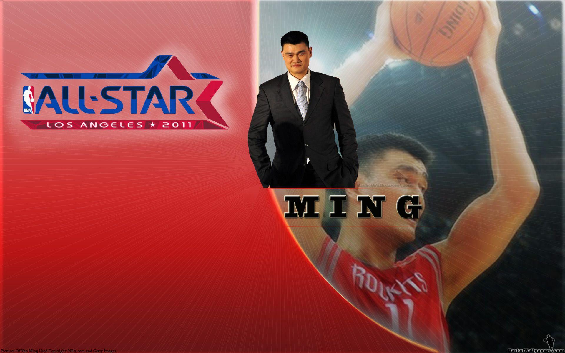 Yao Ming 2011 All Star Widescreen Wallpaper. Basketball Wallpaper