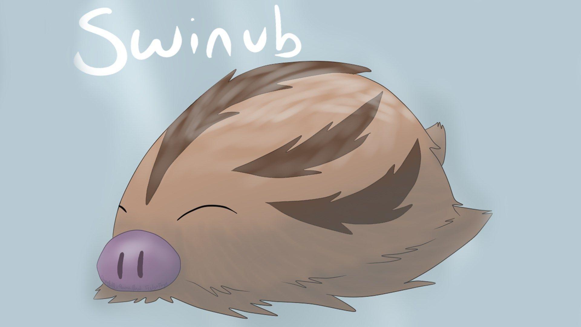 dawn and swinub (pokemon and 4 more) drawn by monoshiri_hakase | Danbooru