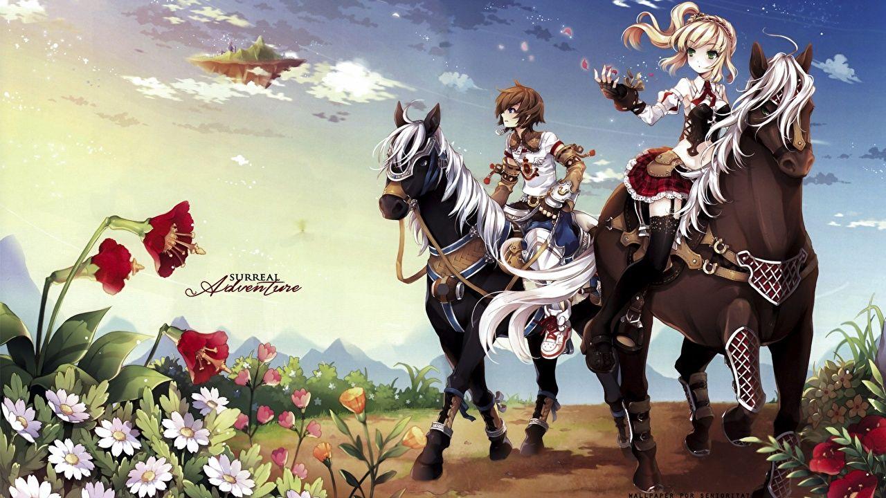 Wallpaper Horses Alicia (Game), Natsu no Yoru Two Anime Games