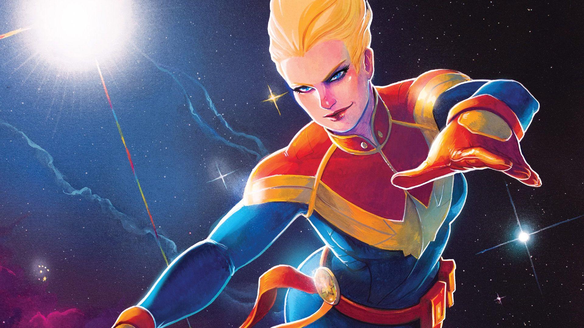 Captain Marvel Full HD Wallpaper and Background Imagex1080