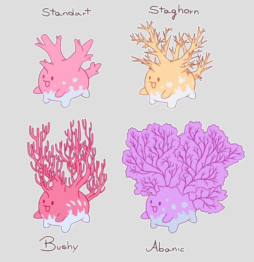 Corsola Variations. weeaboo centre