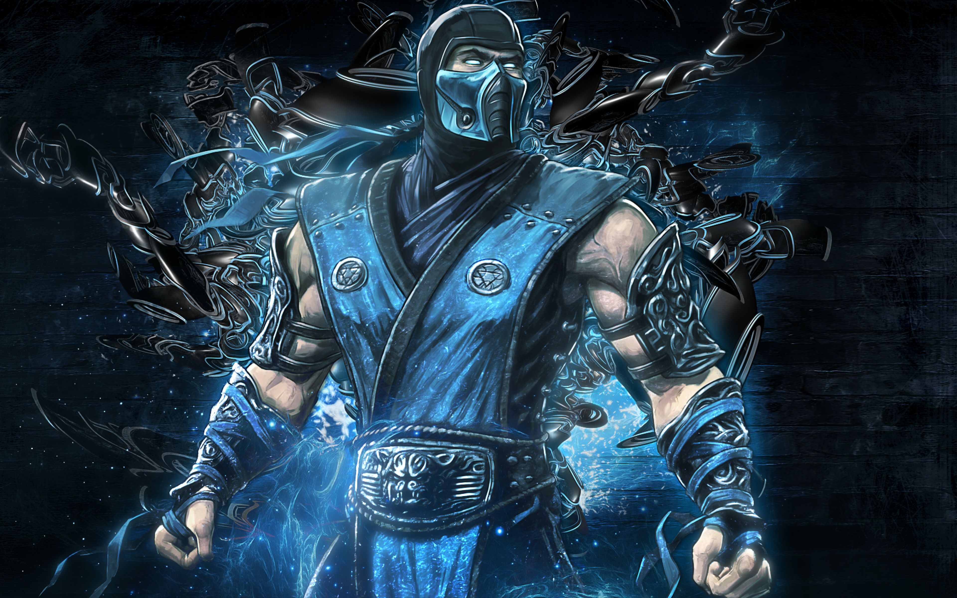 Download Wallpaper 3840x2400 Mortal kombat, Sub zero, Video game