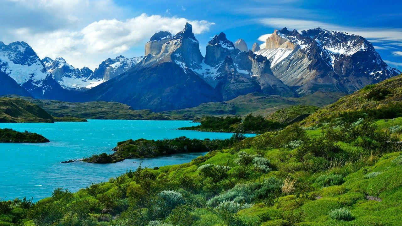 Wallpaper Torres del Paine National Park, Soaring mountains, HD