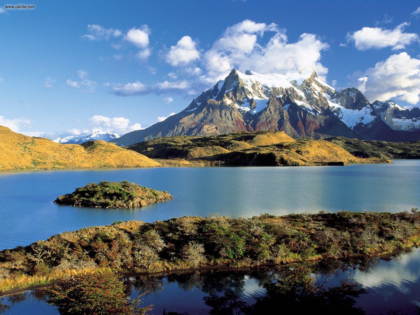 Nature: Pehoe Lake, Torres Del Paine, Chile, desktop wallpaper nr. 21717