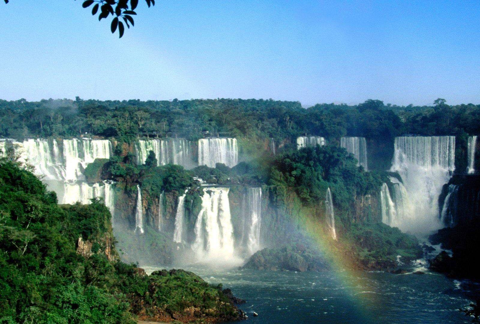 Brazil Tag wallpaper: Great Waterfalls Places Iguazu National Park