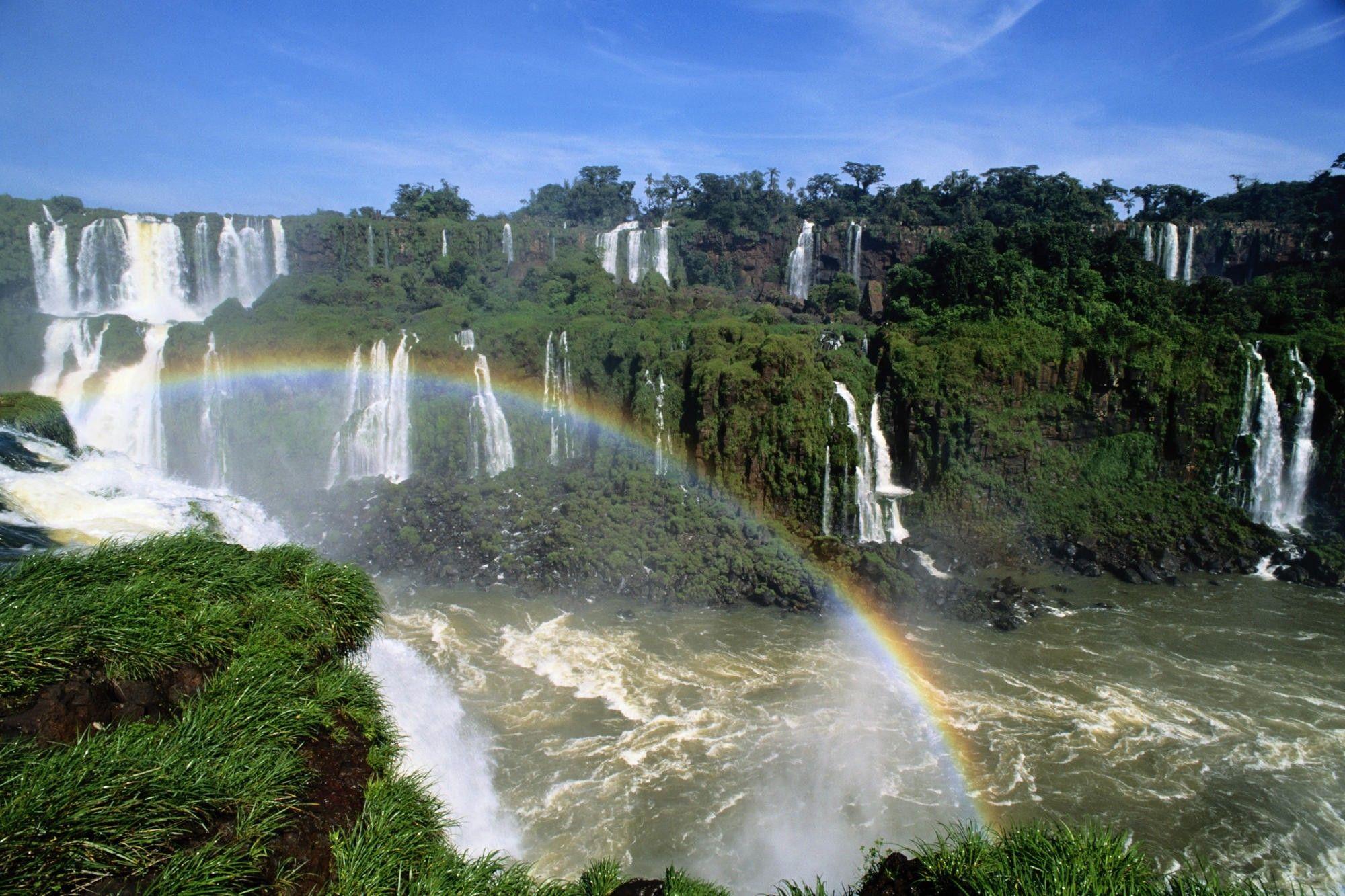 Iguazu falls rainbows wallpaper. PC