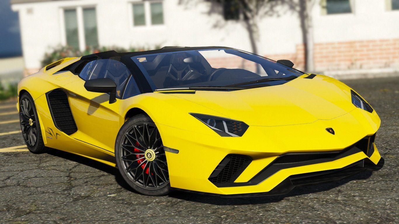 Lamborghini Aventador S Roadster Add On. Wipers. AutoSpoiler