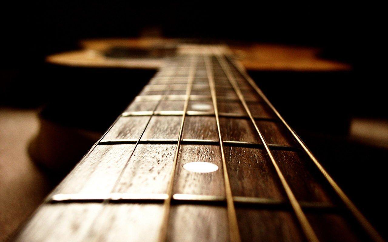Brown Acoustic Guitar Wallpaper IPhone Wallpaper