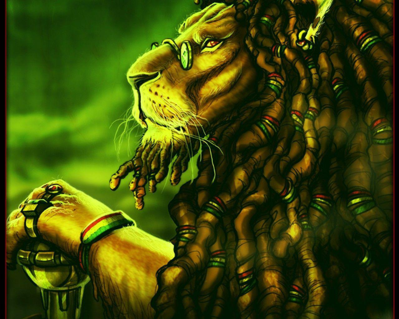 Rasta Lion Wallpaper. HD Wallpaper. Rasta lion