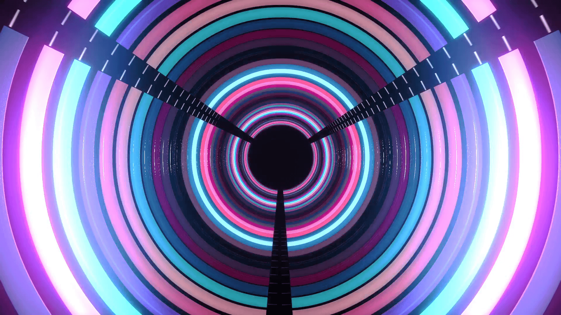 Cool Neon Tunnel Motion Background Motion Background