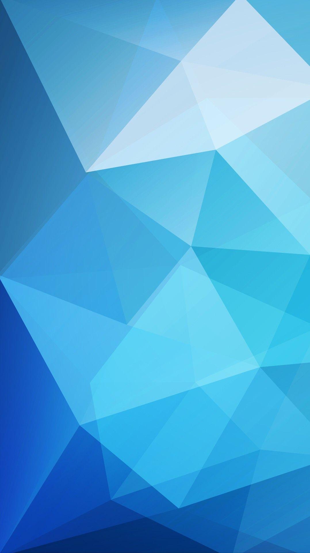 Blue Low Poly Wallpaper IPhone Wallpaper