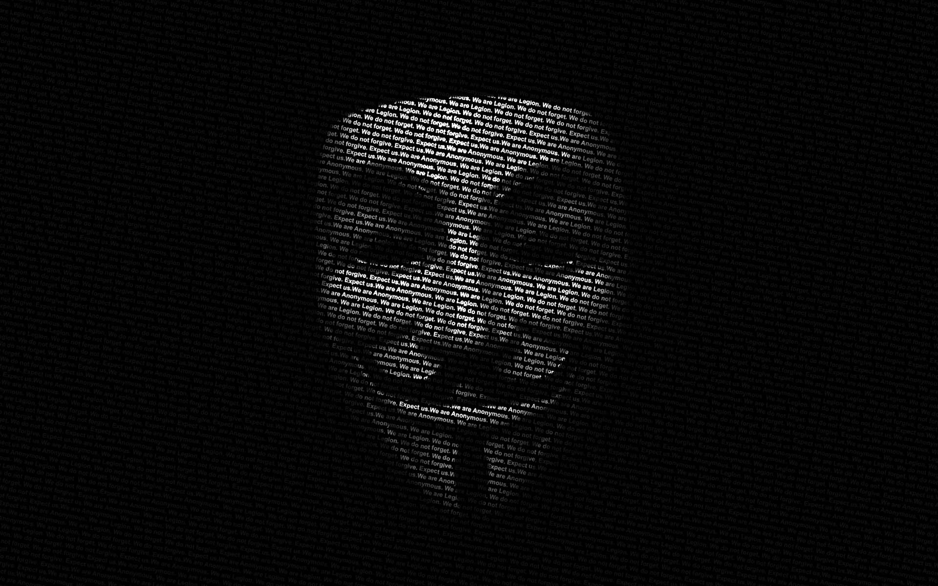 Anonymous, black background wallpaper