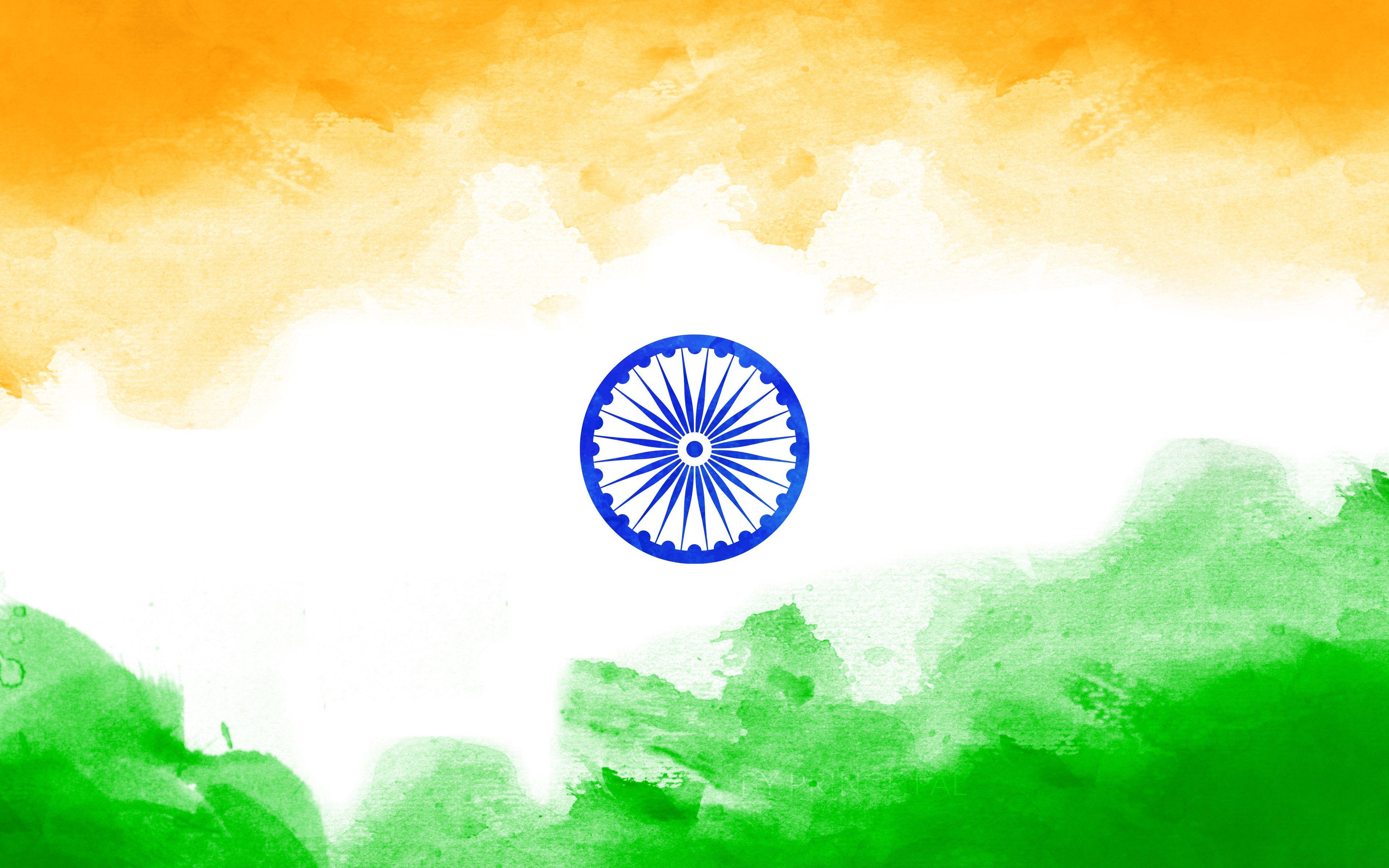 Tricolour Indian Flag HD 5K Wallpaper