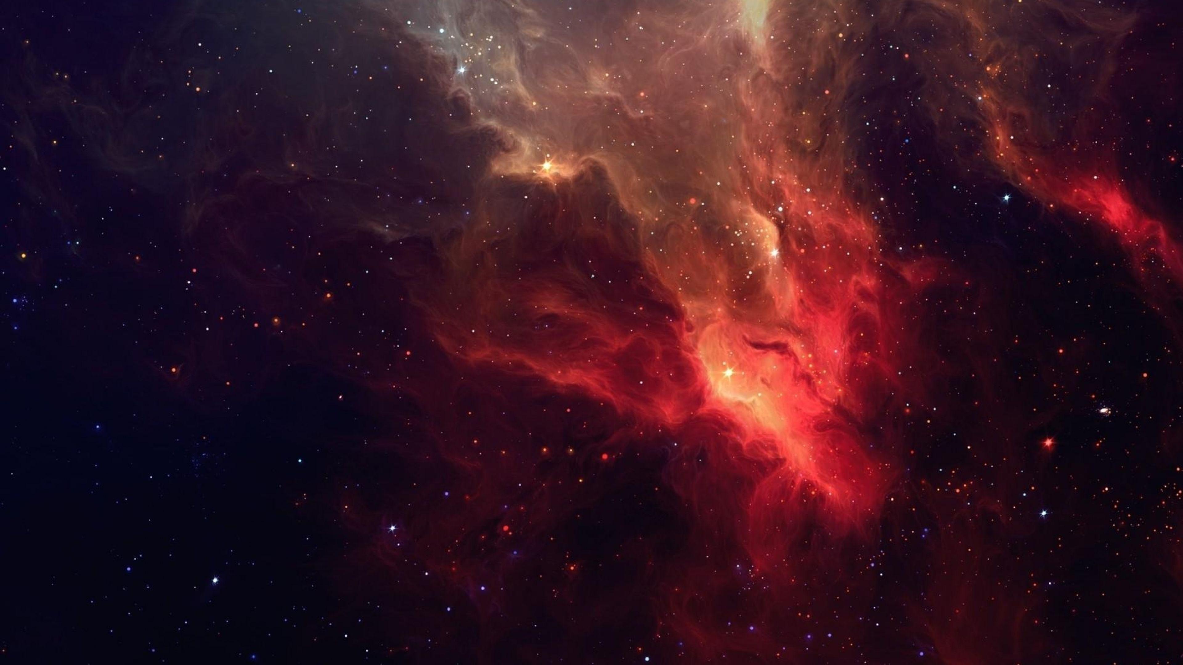 Download Wallpaper 3840x2160 Galaxy, Stars, Light, Nebula 4K Ultra