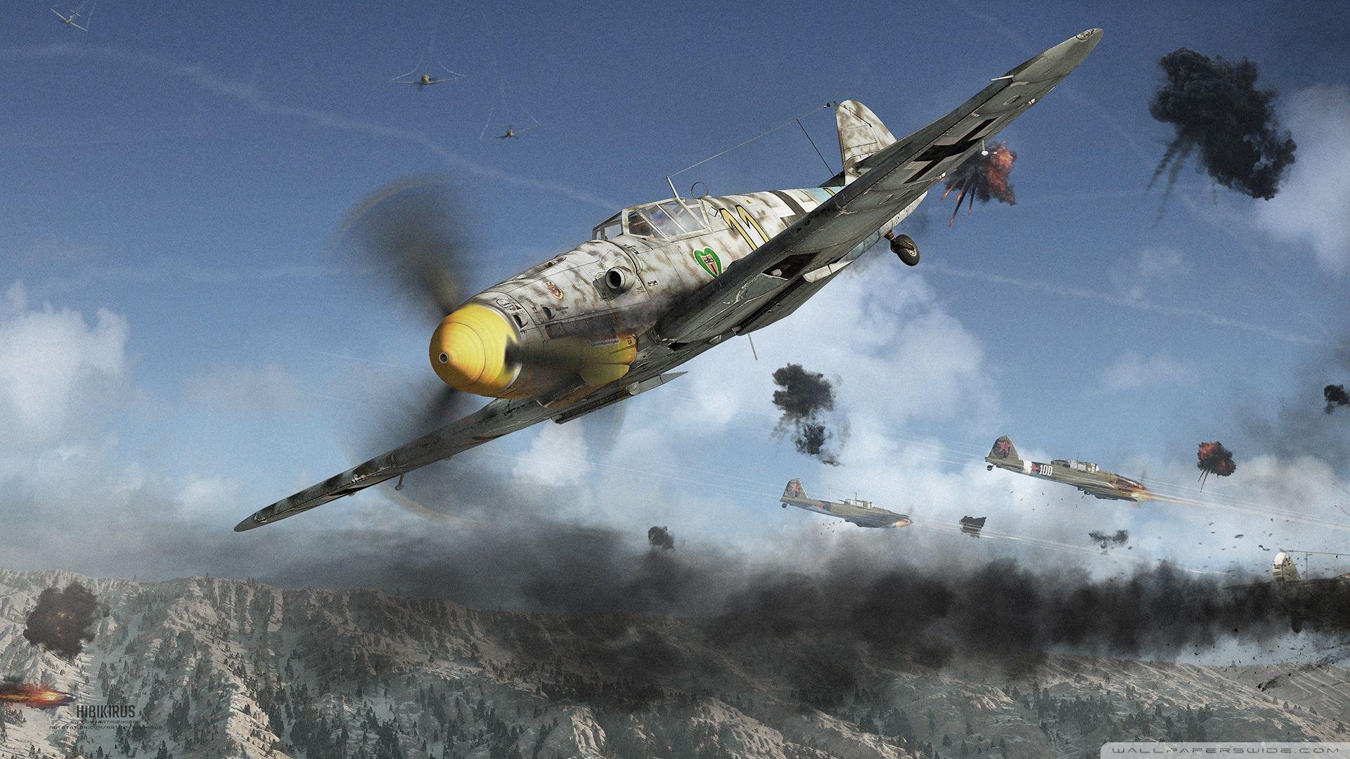 Yak 9u Vs. Bf109G 6 ❤ 4K HD Desktop Wallpaper For • Wide & Ultra