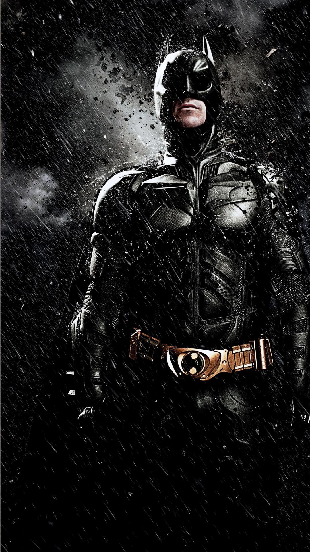 Download An android version of the hero Batman stands ready for battle.  Wallpaper