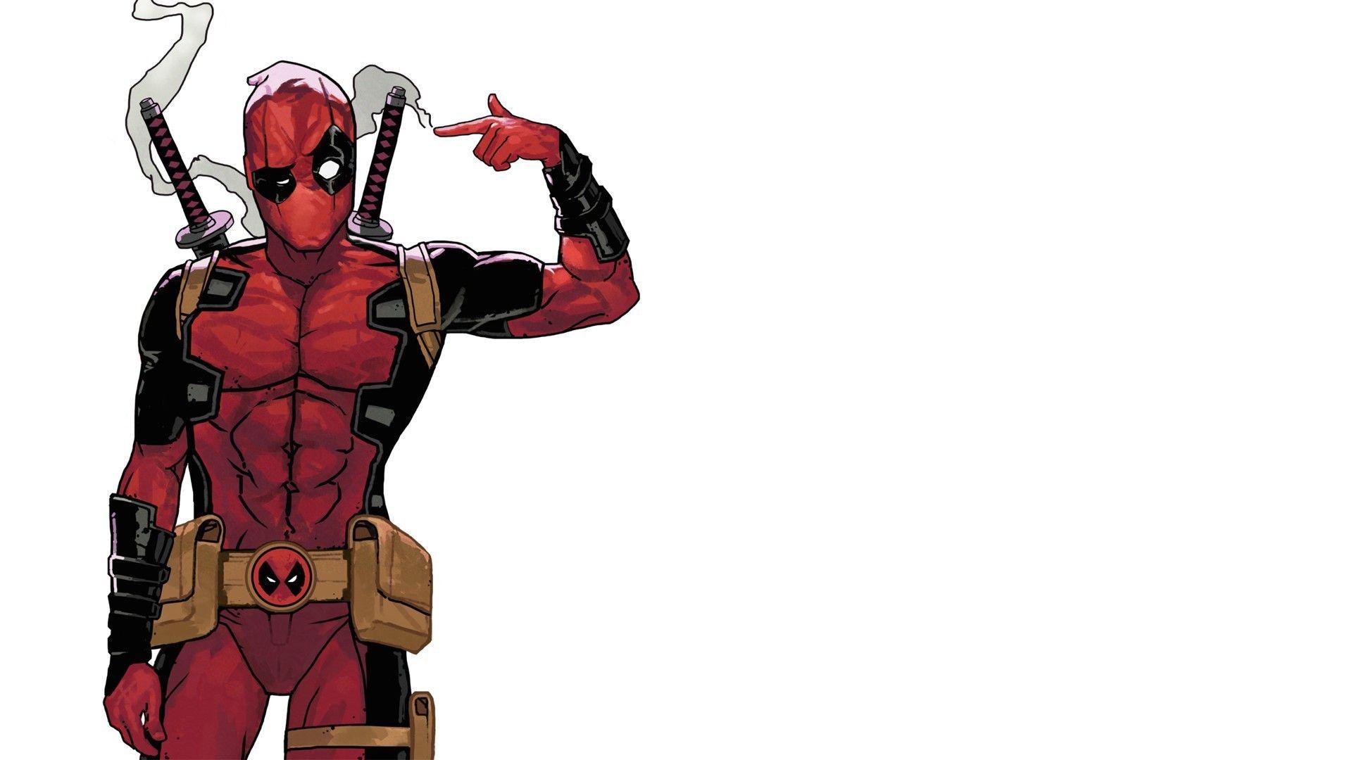 Download Deadpool in Action - The Cartoony Merc with a Mouth Wallpaper |  Wallpapers.com