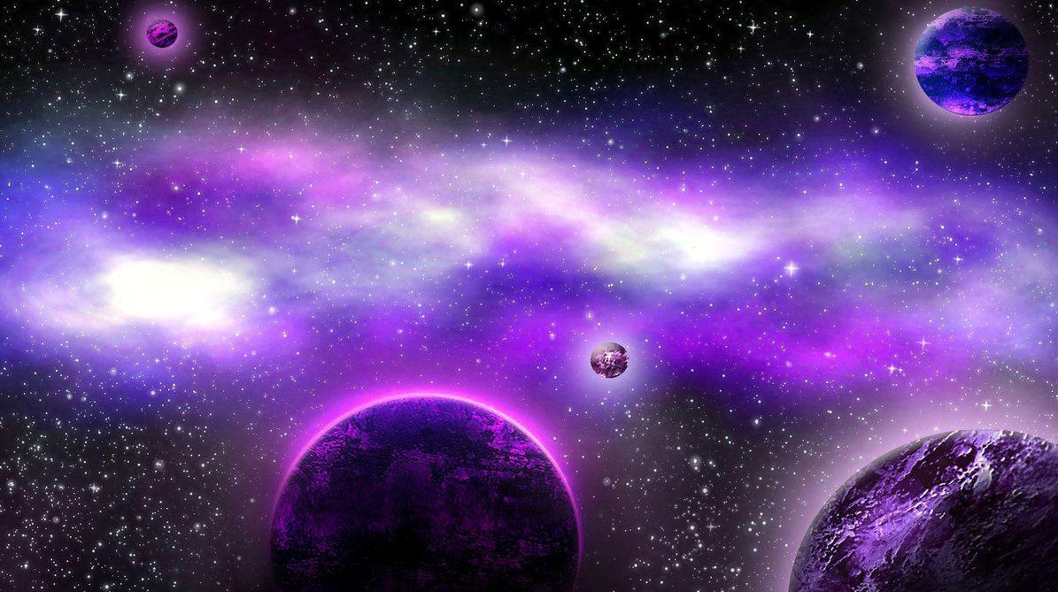 Free Use Space Background: Purple By Ted Drakness