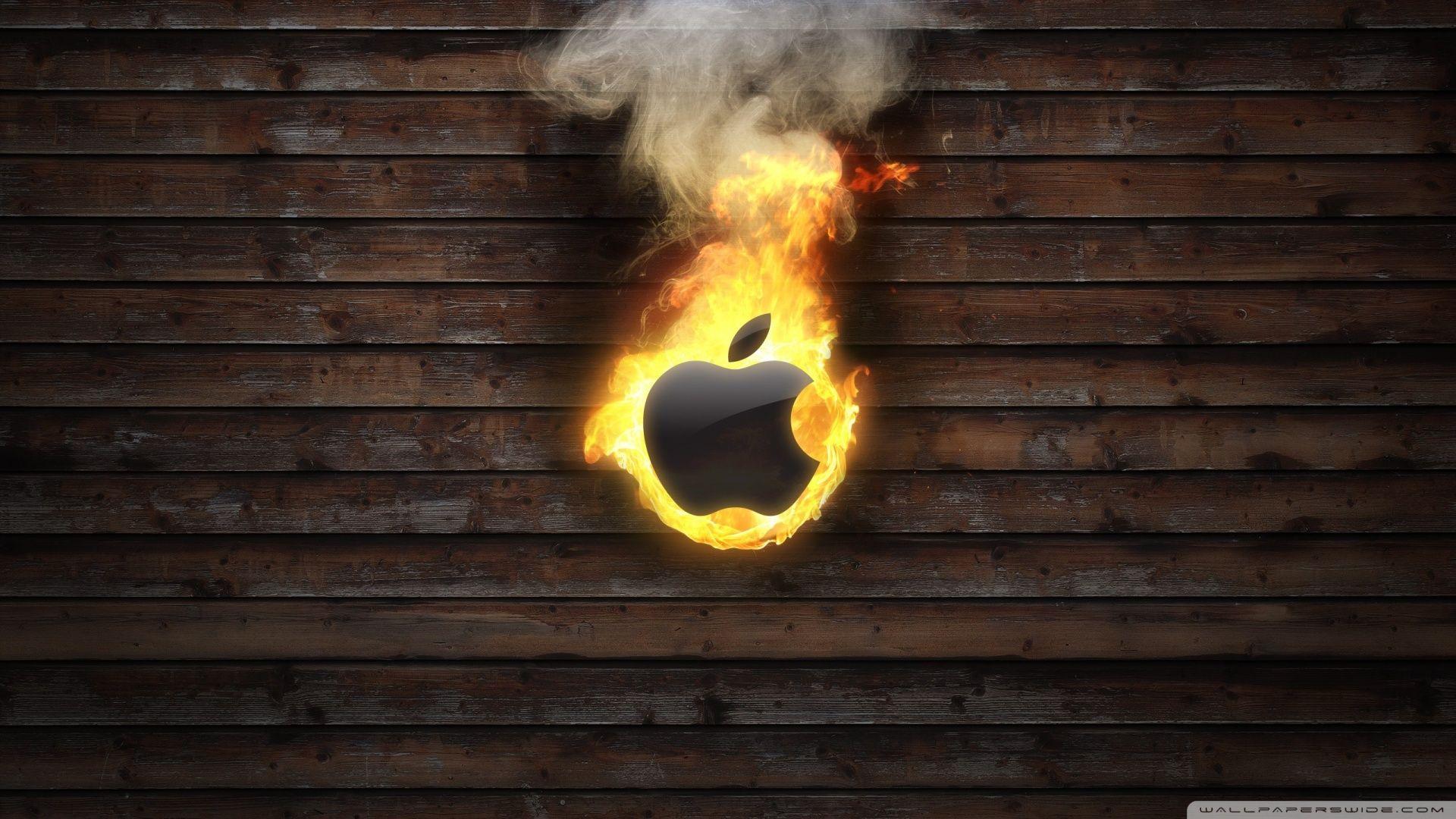 Apple Logo On Fire ❤ 4K HD Desktop Wallpaper for 4K Ultra HD TV