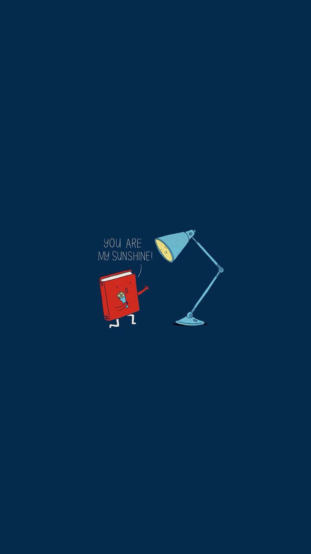 Book Lamp You Are My Sunshine Android Wallpaper free download