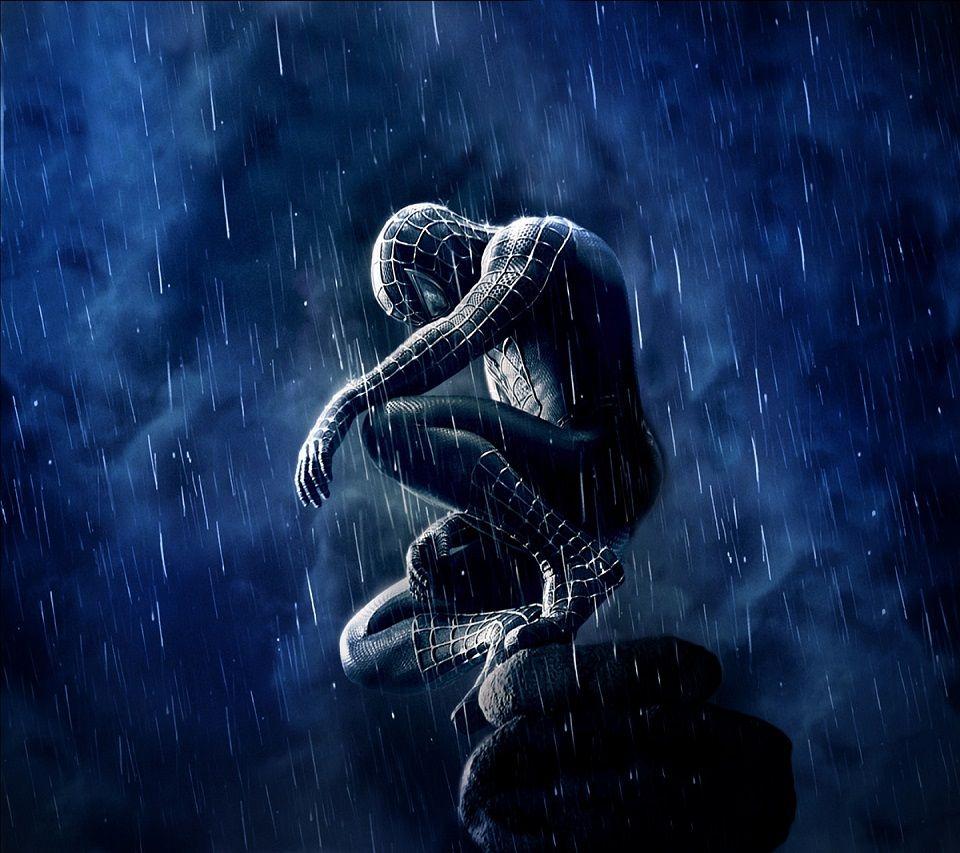 Spiderman Rain Android wallpaper HD